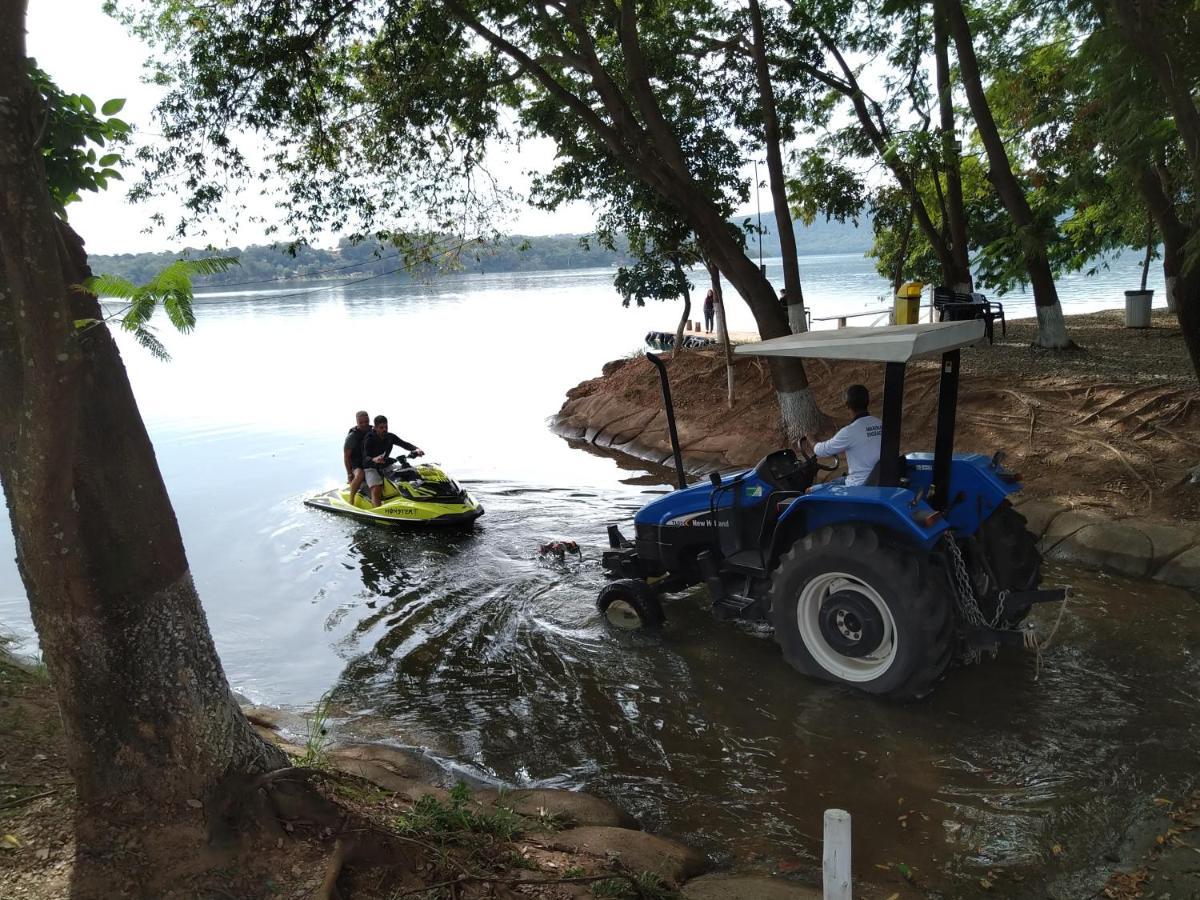 Apartamento Do Lago, Com Churrasqueira Privativa , Cozinha , Internet Banda Larga, Rampa Barco E Jet, Pesqueiro - B101 卡达斯诺瓦斯 外观 照片